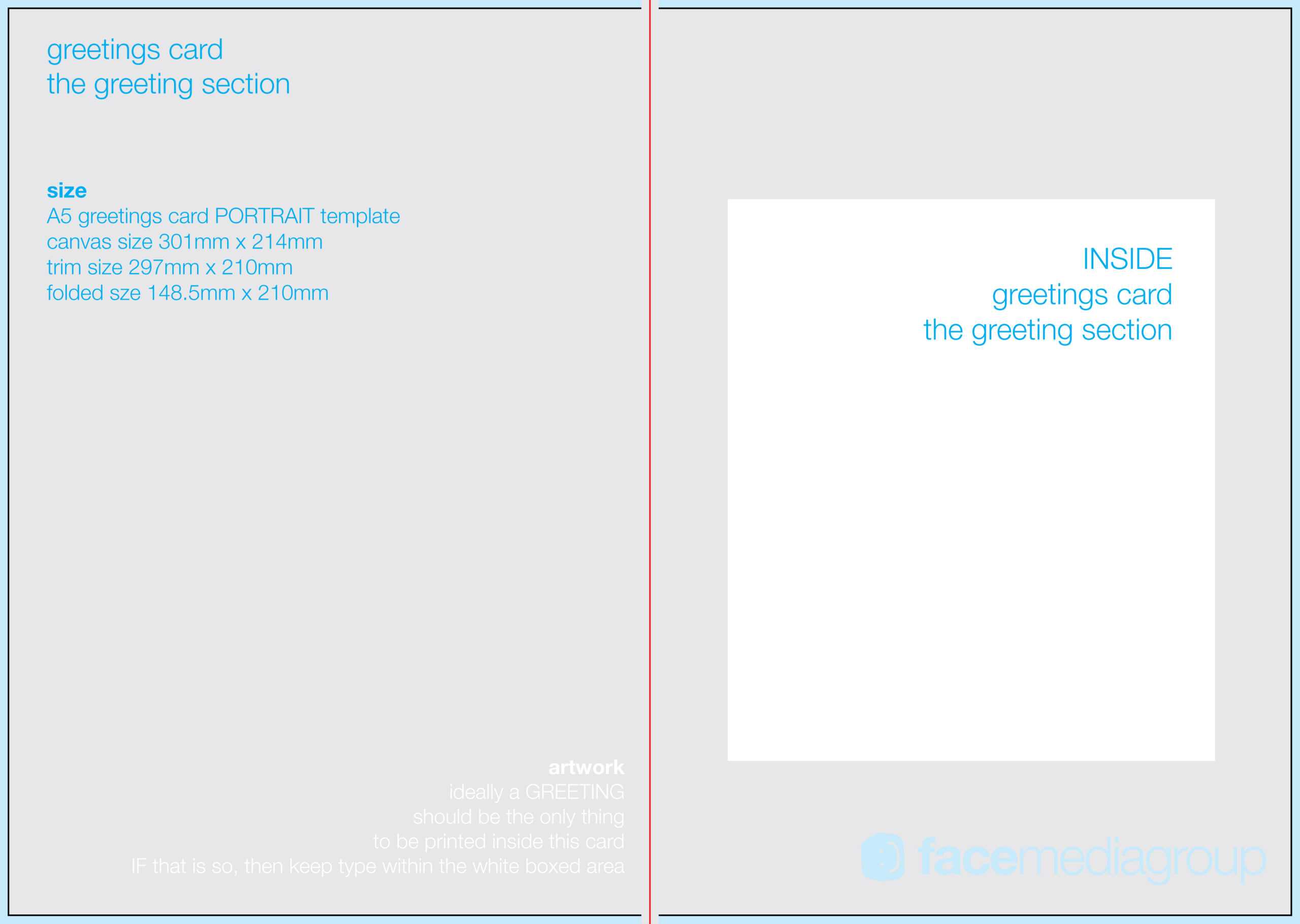 Free Blank Greetings Card Artwork Templates For Download For Birthday Card Template Indesign