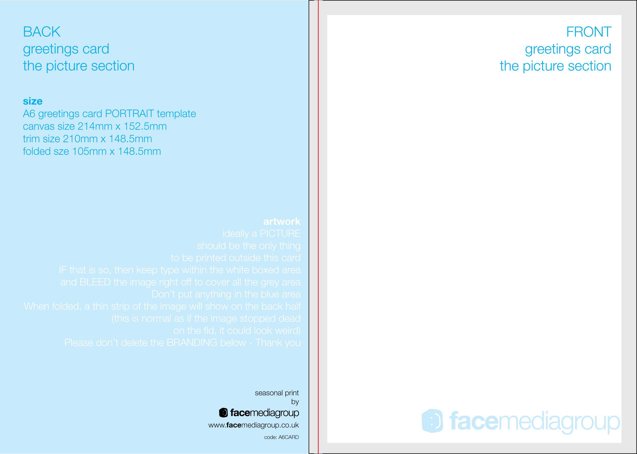 Free Blank Greetings Card Artwork Templates For Download Inside Birthday Card Indesign Template