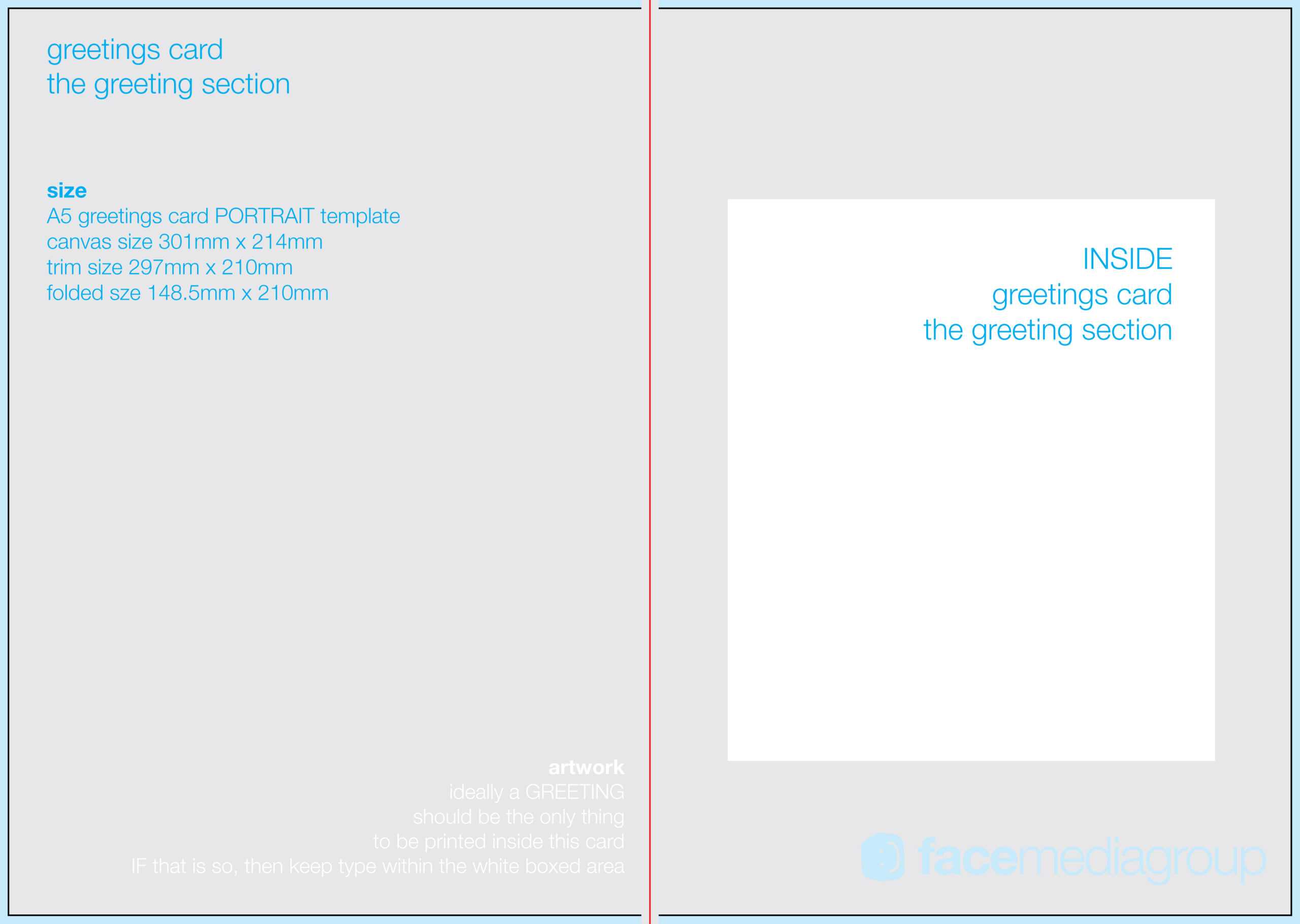 Free Blank Greetings Card Artwork Templates For Download Regarding Card Folding Templates Free