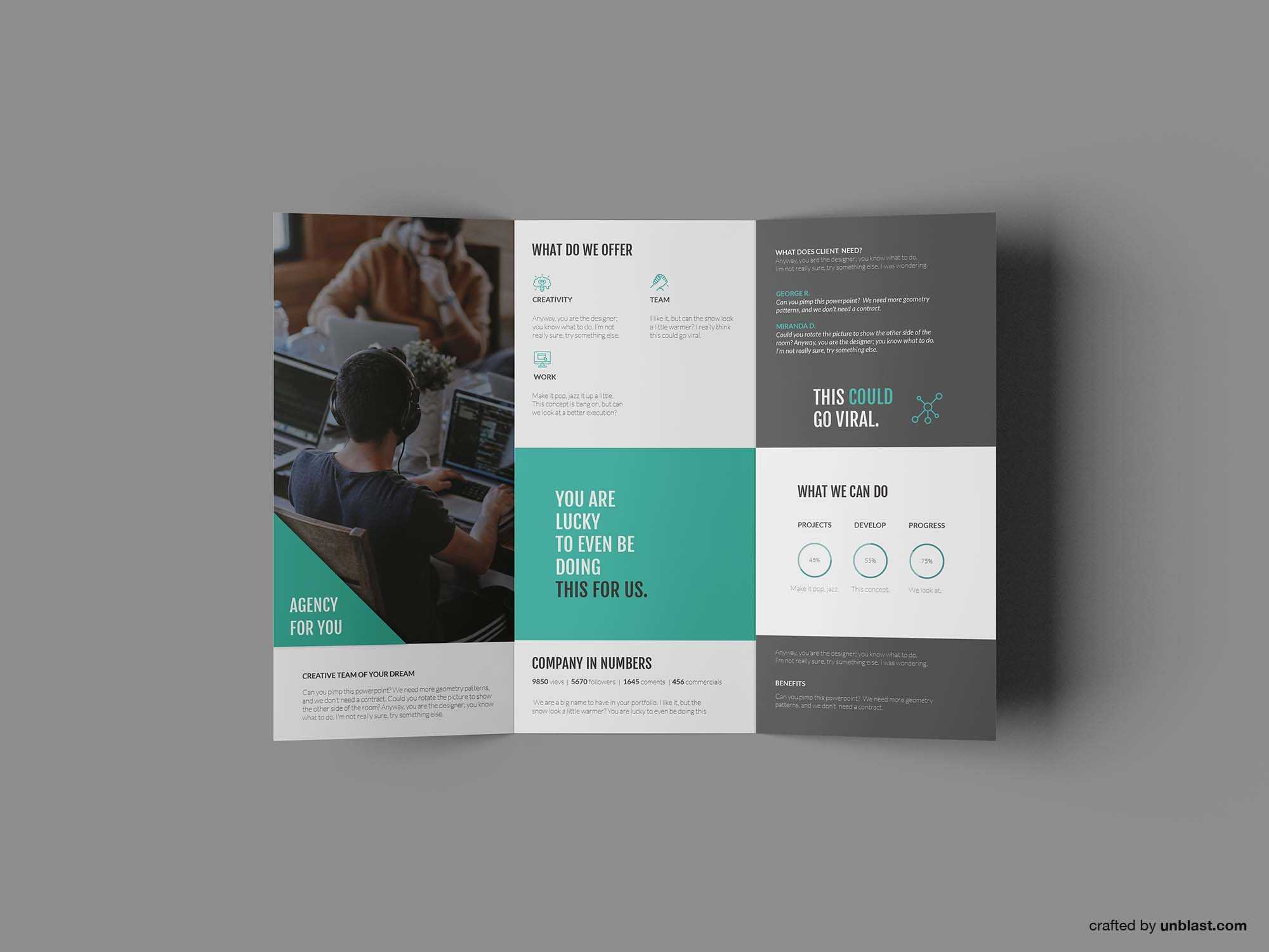 Free Business Trifold Brochure Template (Ai) For Tri Fold Brochure Template Illustrator Free