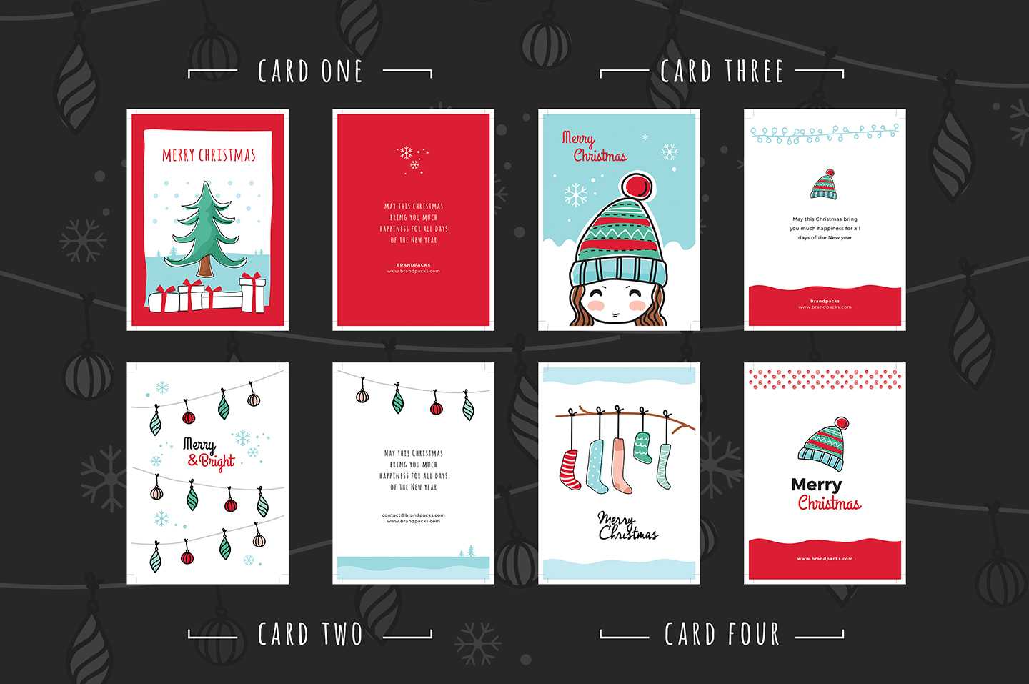 Free Christmas Card Templates For Photoshop & Illustrator Within Free Christmas Card Templates For Photoshop