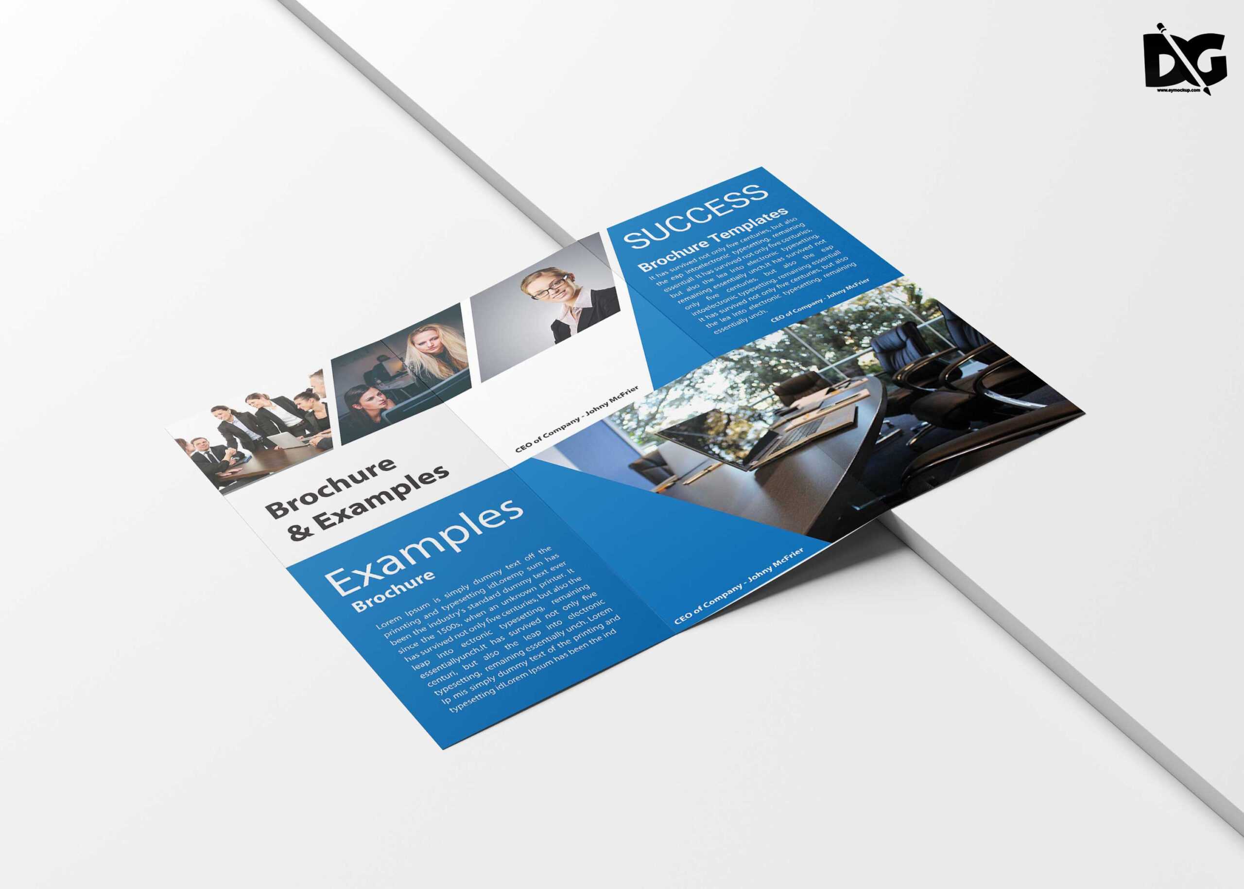 Free Clean Business Tri Fold Brochure Template | Free Psd Mockup Inside Cleaning Brochure Templates Free