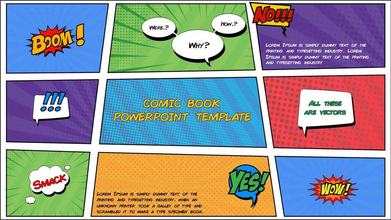 Free Comic Book Powerpoint Template For Download | Slidebazaar Intended For Powerpoint Comic Template