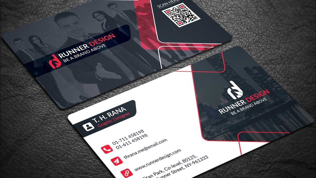 Free Corporate Business Card Photoshop Template Pertaining To Psd Name Card Template