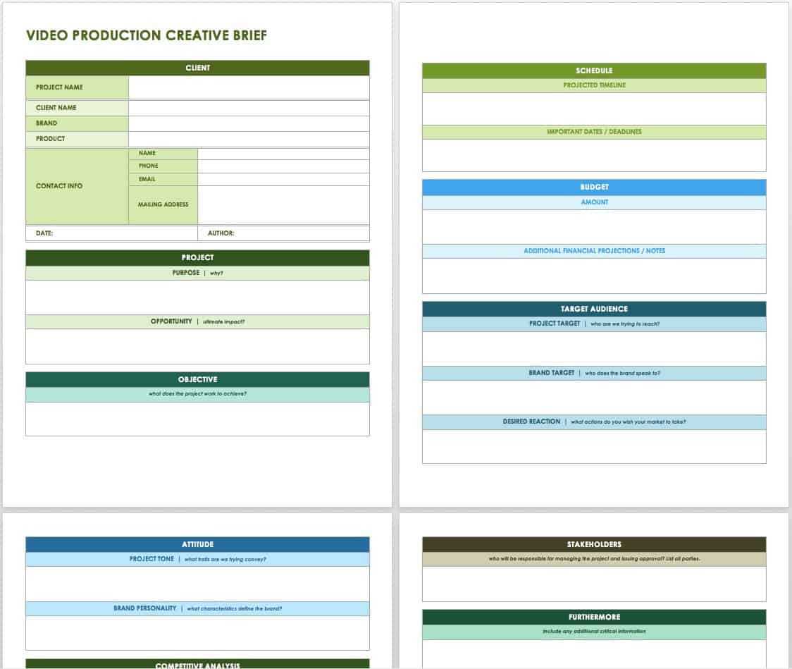 Free Creative Brief Templates – Smartsheet With Regard To Advertising Rate Card Template