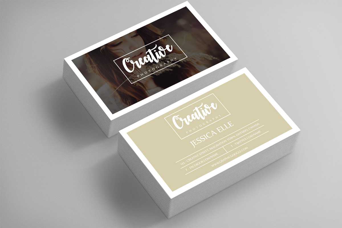 Free Creative Photography Business Card Design Template On Regarding Free Business Card Templates For Photographers