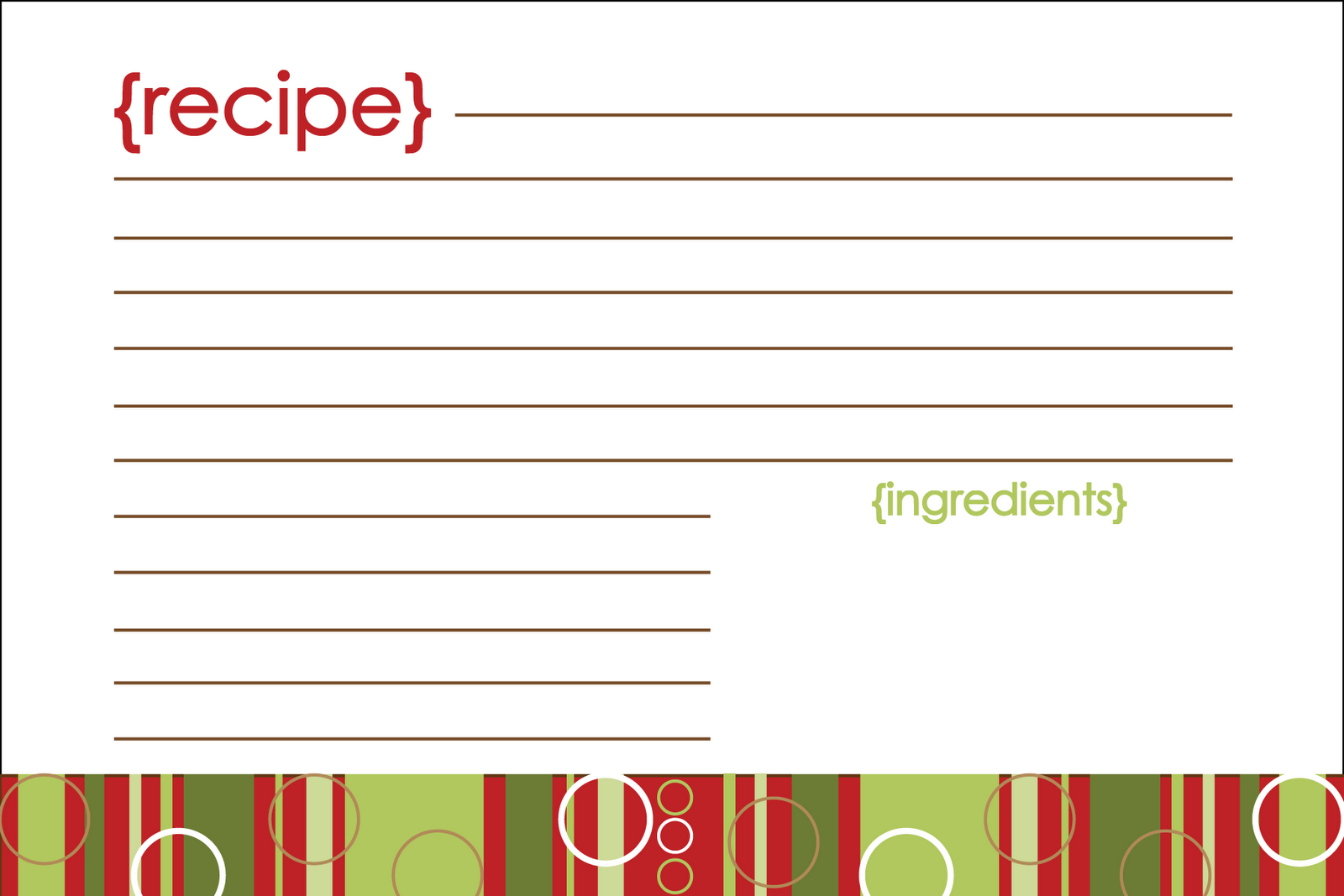 Free Downloadable Recipe Templates | Yglesiazssa.tk Intended For Free Recipe Card Templates For Microsoft Word