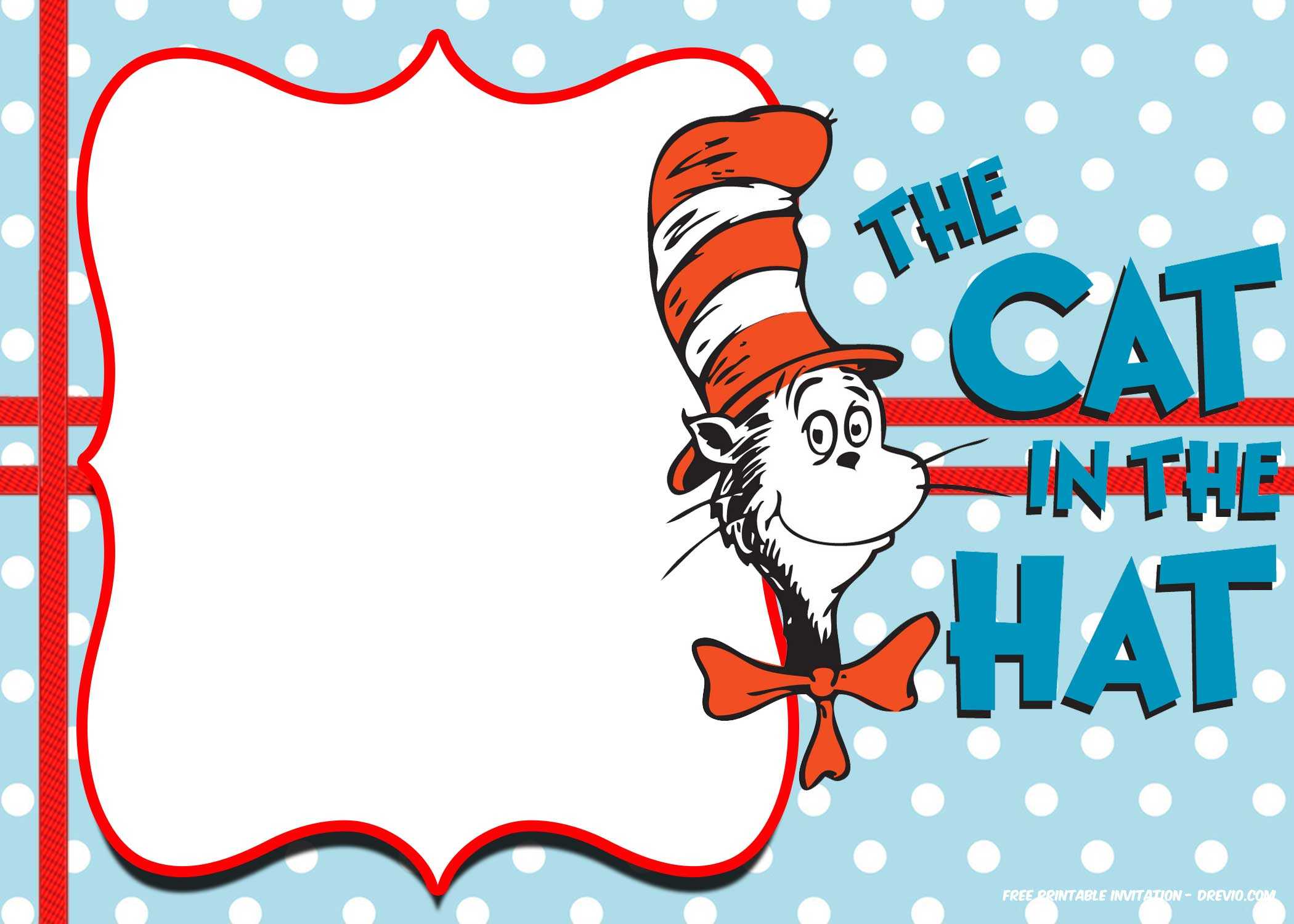 Free Dr.seuss Invitation Templates – Printable – Bagvania Throughout Dr Seuss Birthday Card Template