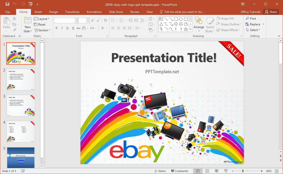 Free Ebay Powerpoint Template Intended For How To Design A Powerpoint Template