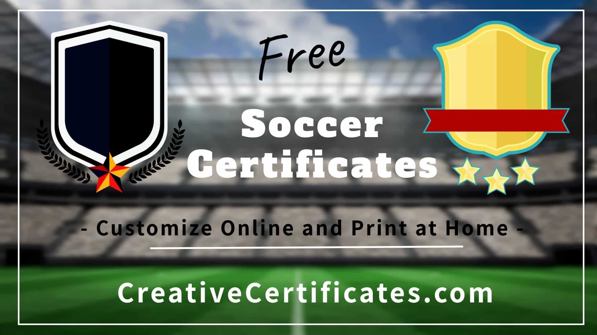Free Editable Soccer Certificates – Customize Online Pertaining To Soccer Award Certificate Template