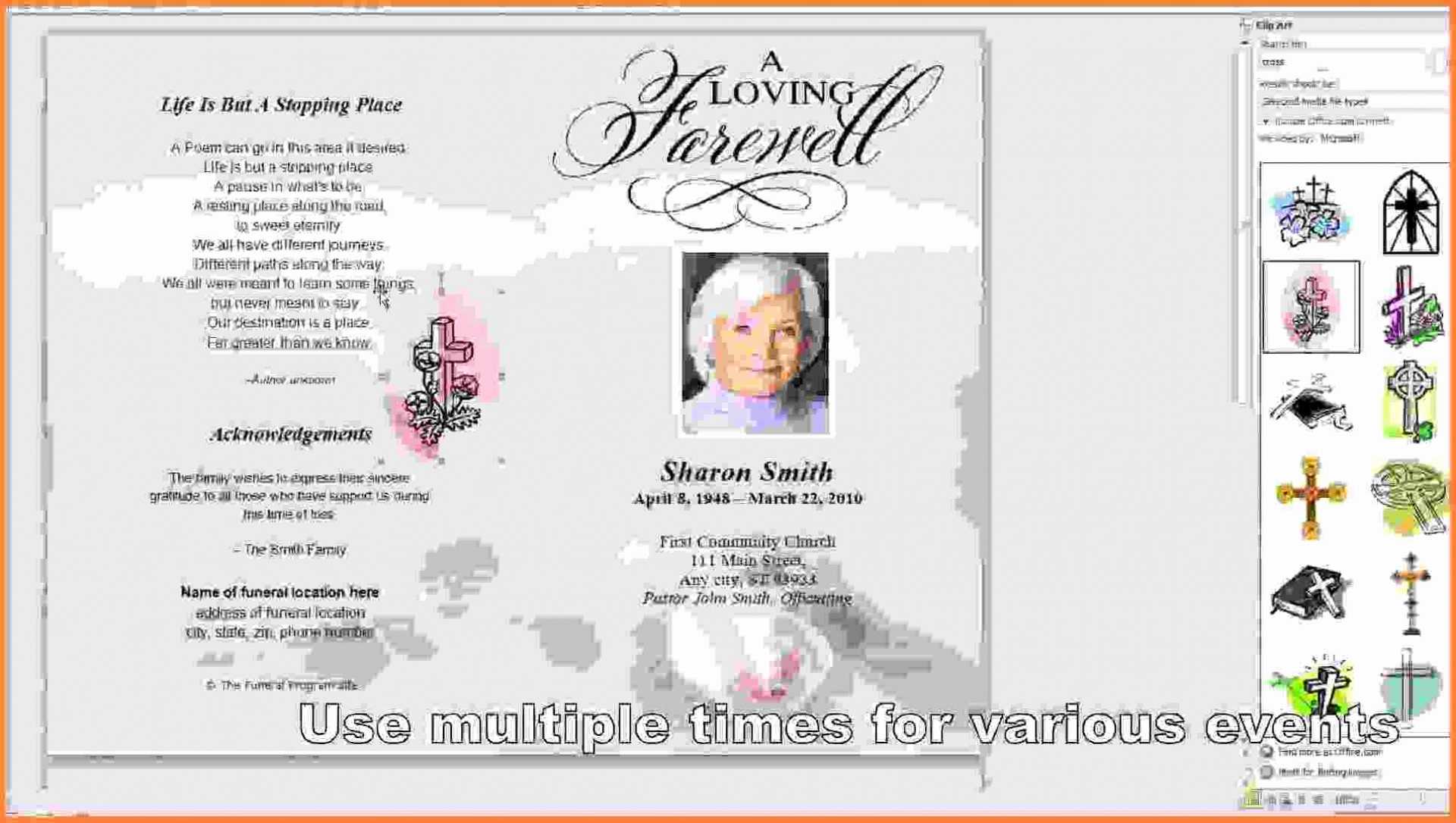 Free Funeral Cards - Beyti.refinedtraveler.co Inside Memorial Cards For Funeral Template Free