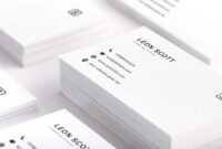 Free Minimal Elegant Business Card Template (Psd) intended for Photoshop Name Card Template