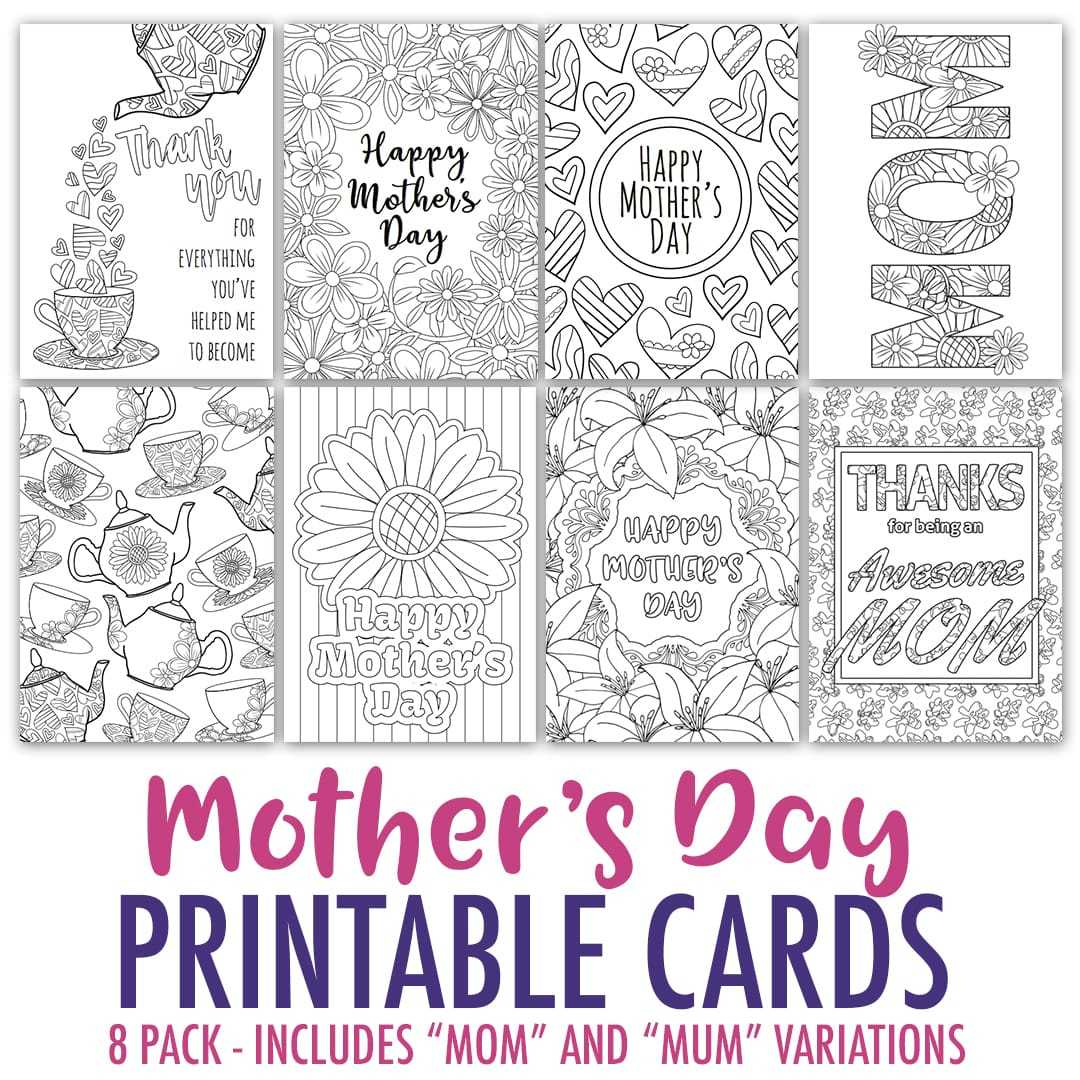 Free Mother's Day Card | Printable Template – Sarah Renae Within Template For Cards To Print Free