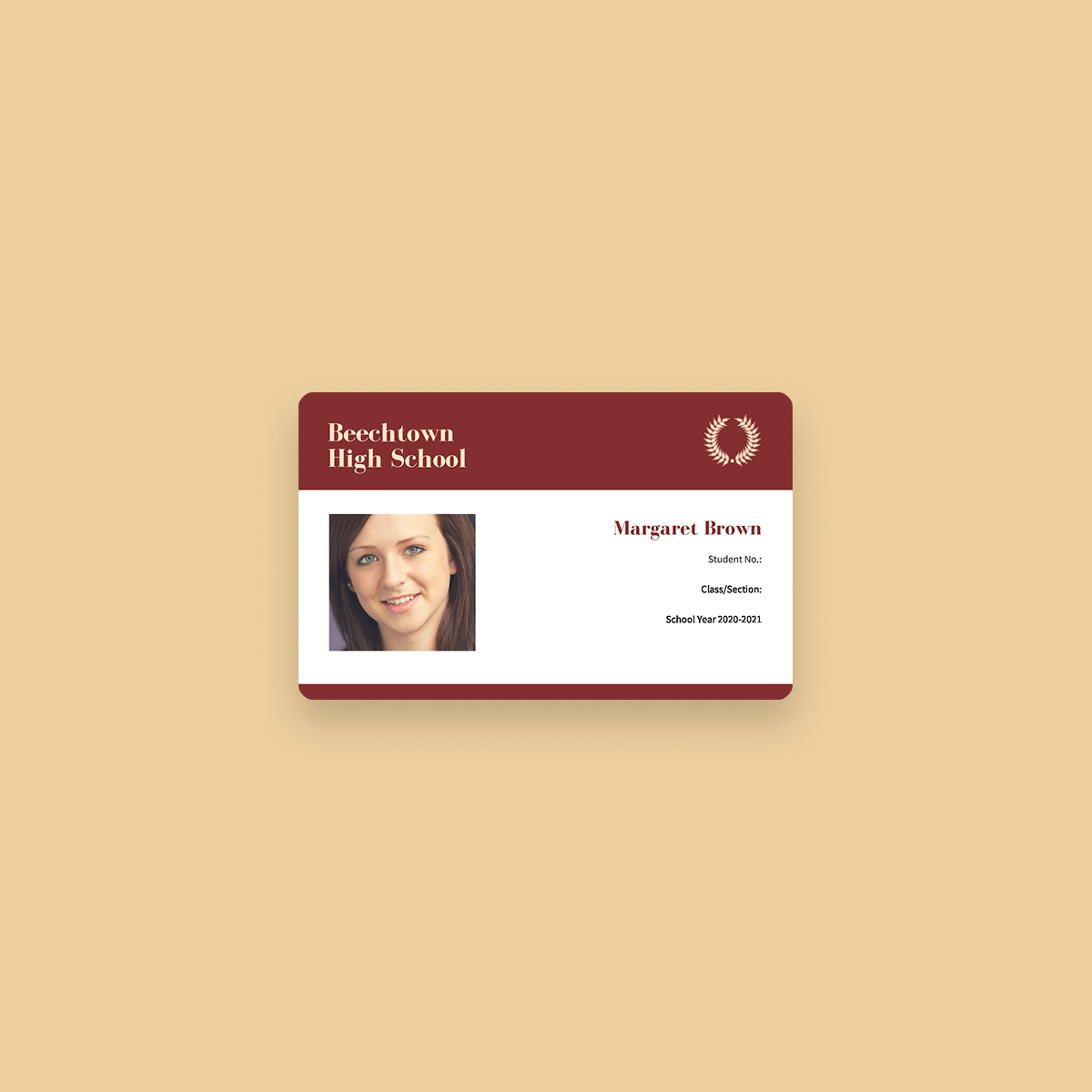 Free Online Id Maker: Design A Custom Id In Canva For Portrait Id Card Template