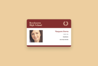 Free Online Id Maker: Design A Custom Id In Canva pertaining to High School Id Card Template