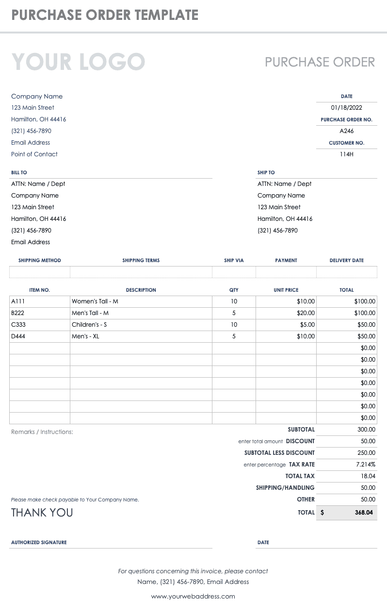 Free Order Form Templates | Smartsheet Within Service Job Card Template