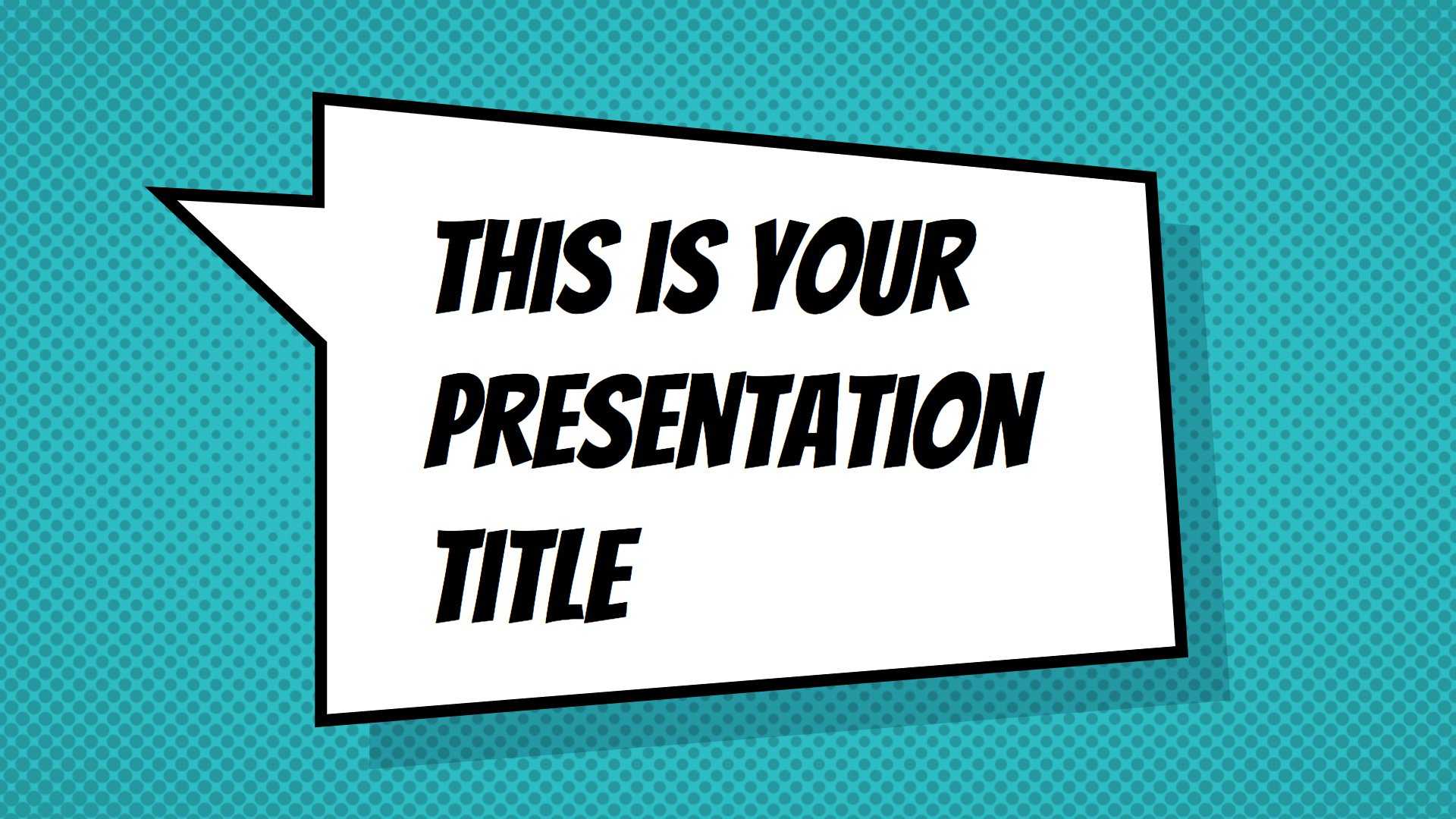 Free Powerpoint Template Or Google Slides Theme With In Powerpoint Comic Template