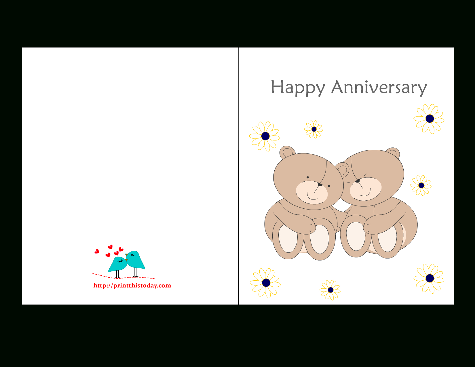 Free Printable Anniversary Cards With Regard To Template For Anniversary Card