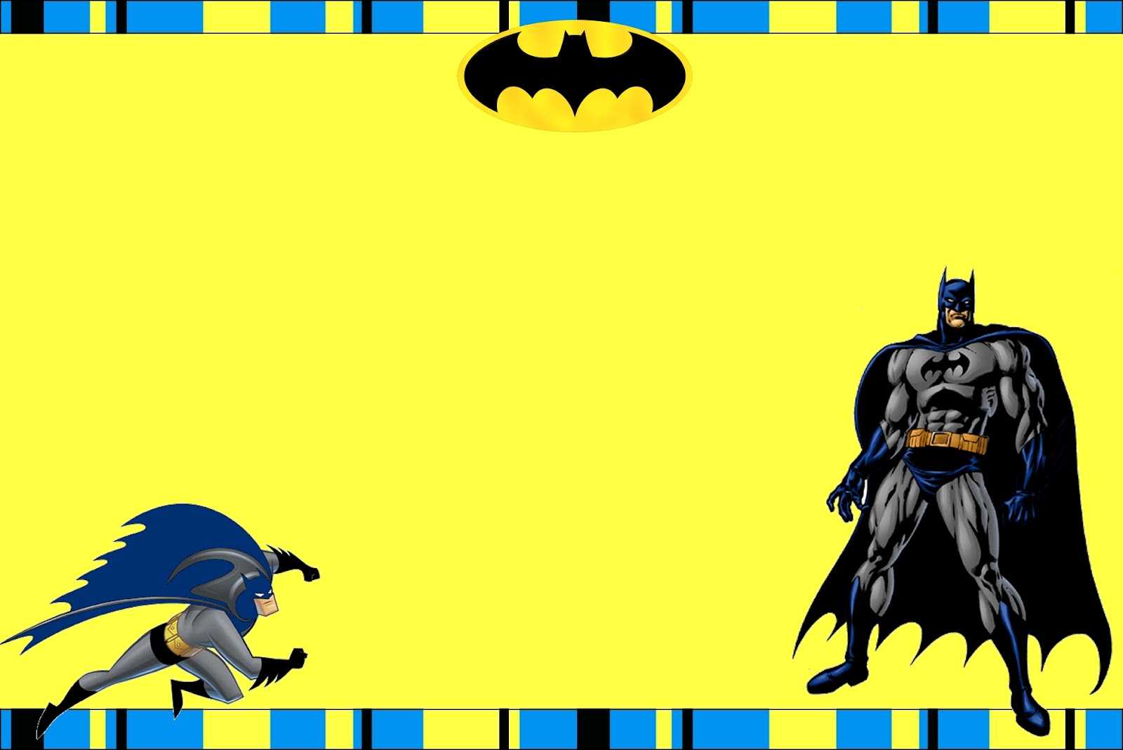 Free Printable Batman Birthday Invitations With Batman Birthday Card Template