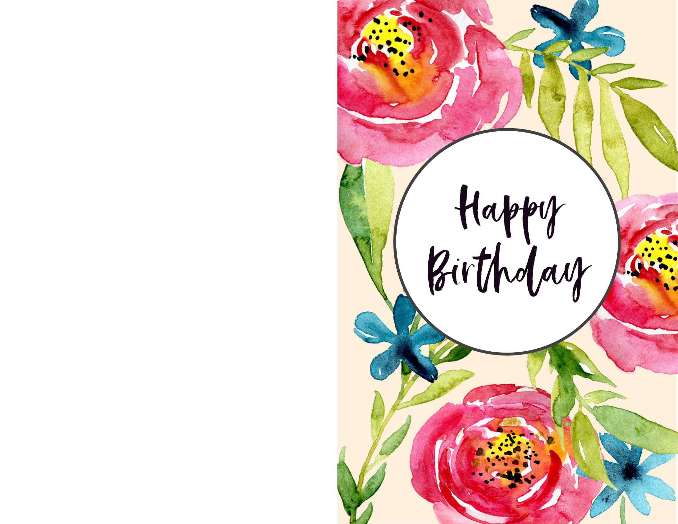 Free Printable Birthday Cards – Paper Trail Design Pertaining To Foldable Birthday Card Template