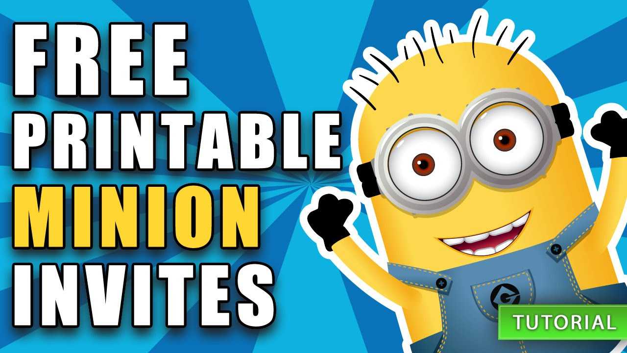 Free Printable Despicable Me Minion Birthday Invitation Intended For Minion Card Template