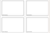 Free Printable Flash Cards Template for Queue Cards Template