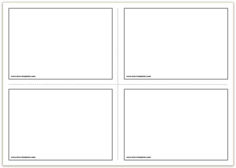Word Cue Card Template