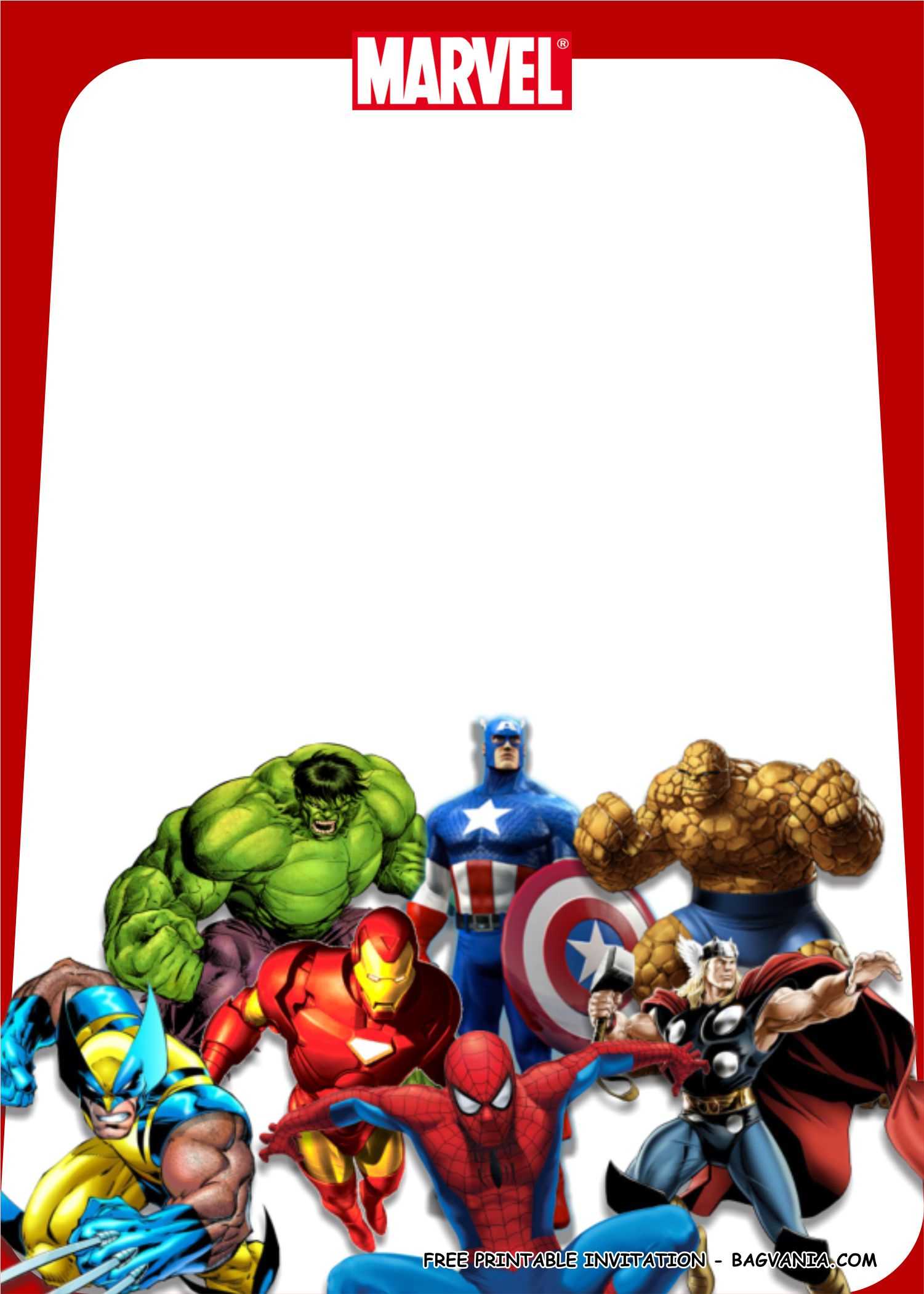 Free Printable Superhero Birthday Party Kits Templates In Avengers Birthday Card Template