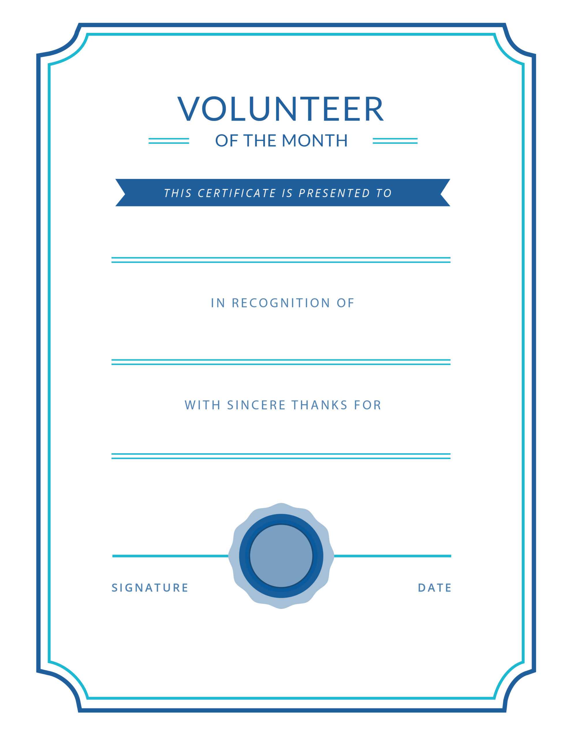 Free Printable Volunteer Appreciation Certificates | Signup Pertaining To Volunteer Certificate Templates