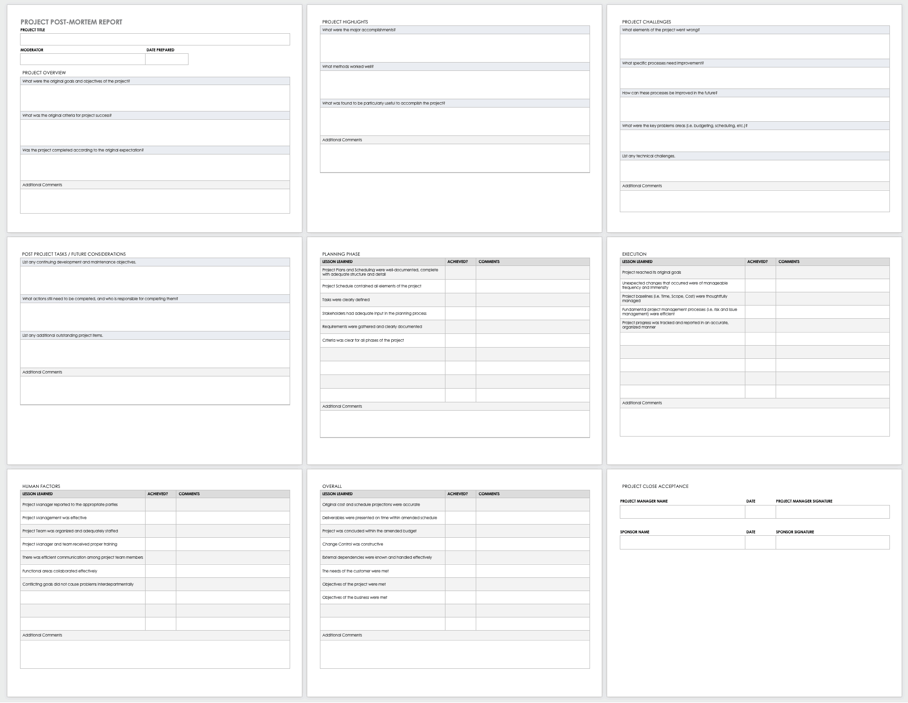 Free Project Report Templates | Smartsheet Pertaining To Post Mortem Template Powerpoint