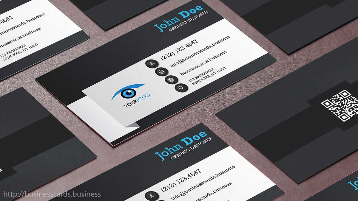 Free Qr Code Business Card Template : Business Cards Templates Inside Qr Code Business Card Template