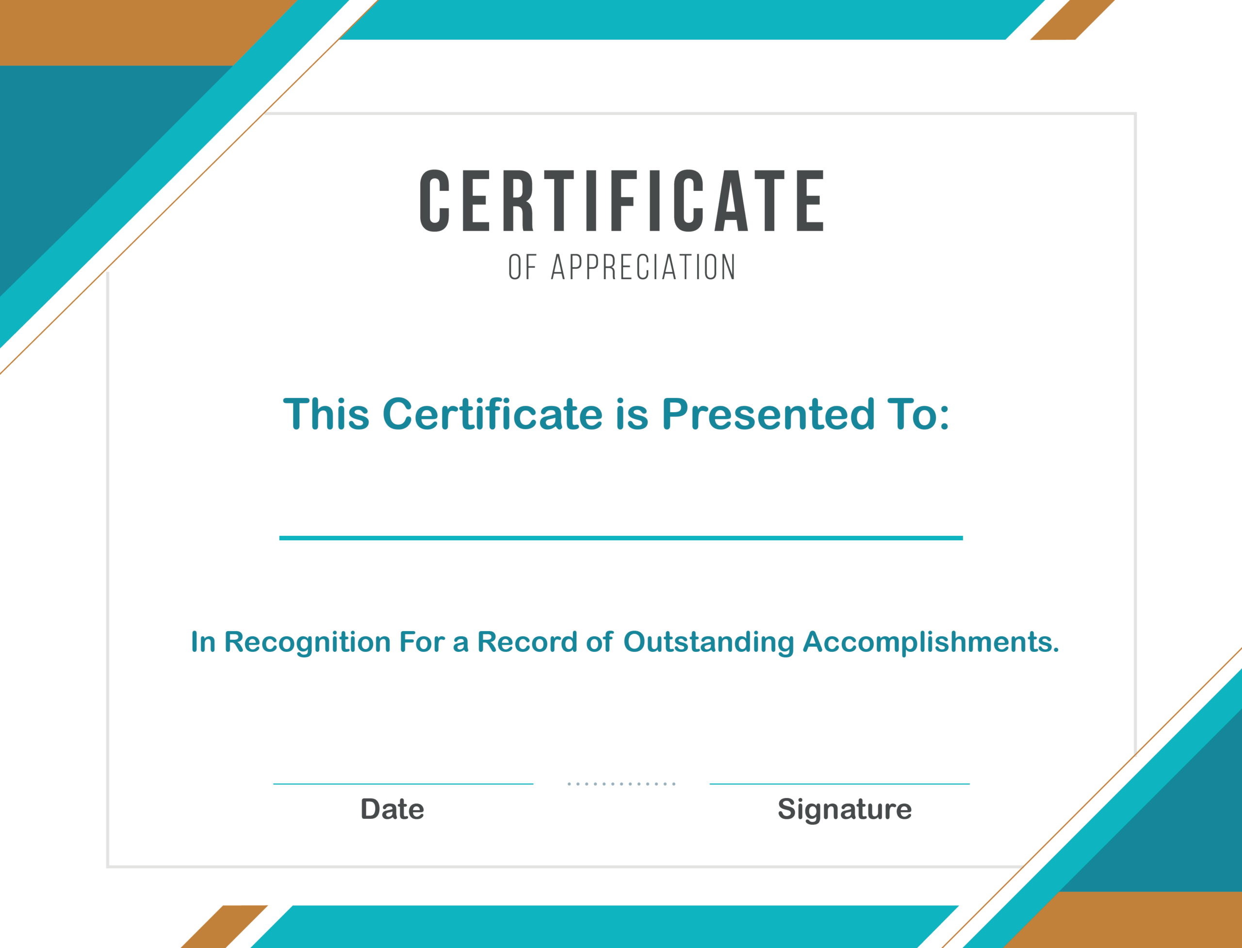 Free Sample Format Of Certificate Of Appreciation Template In Printable Certificate Of Recognition Templates Free