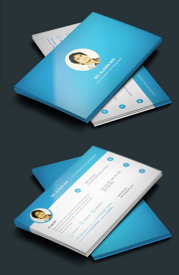 Free Simple Resume, Cover Letter & Business Card Design Regarding Business Card Template Photoshop Cs6