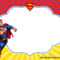 Free Superhero Superman Birthday Invitation Templates – Bagvania within Superman Birthday Card Template