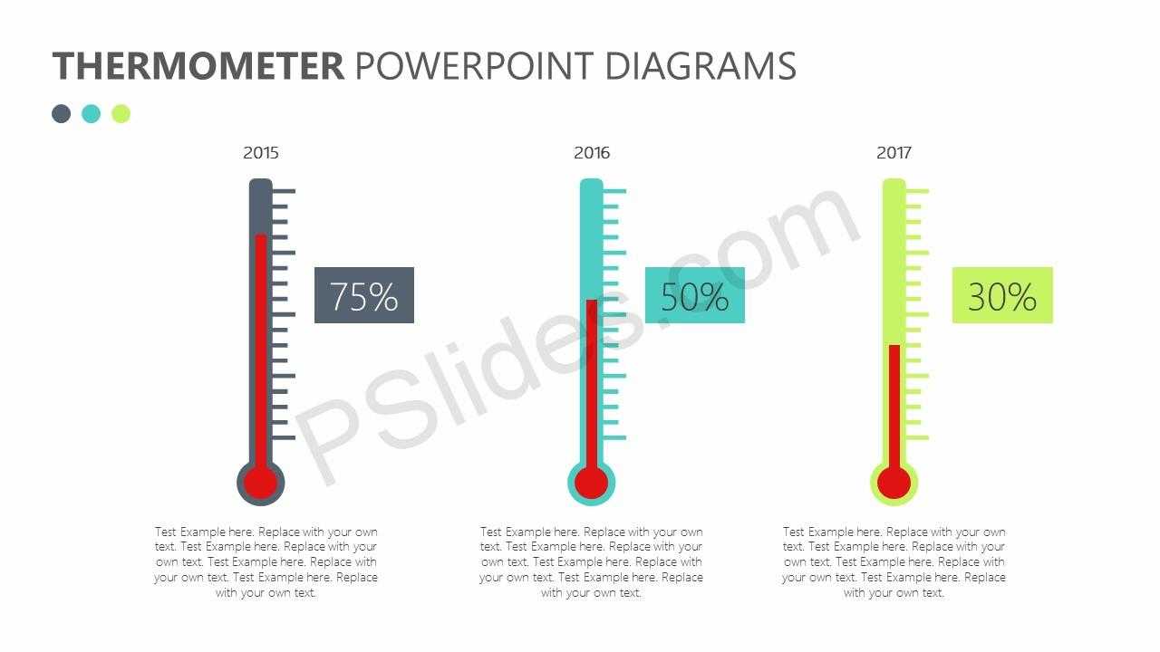 Free Thermometer Powerpoint Diagrams – Pslides Within Powerpoint Thermometer Template