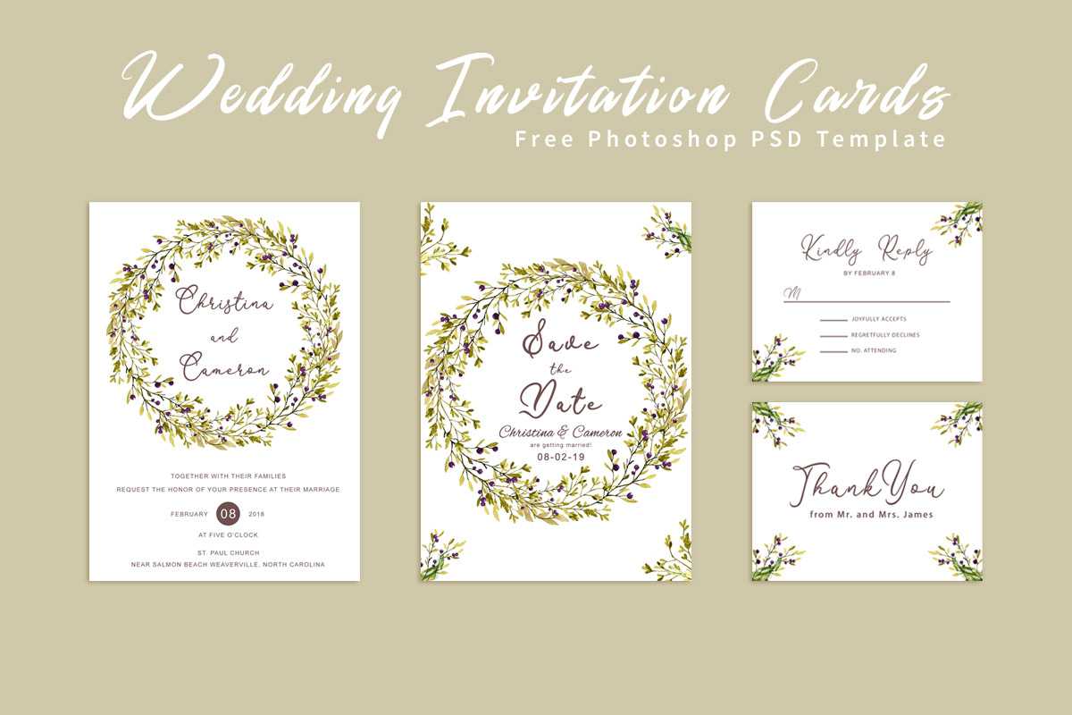 Free Wedding Invitation Cardcreativeultra On Dribbble Intended For Free Printable Wedding Rsvp Card Templates