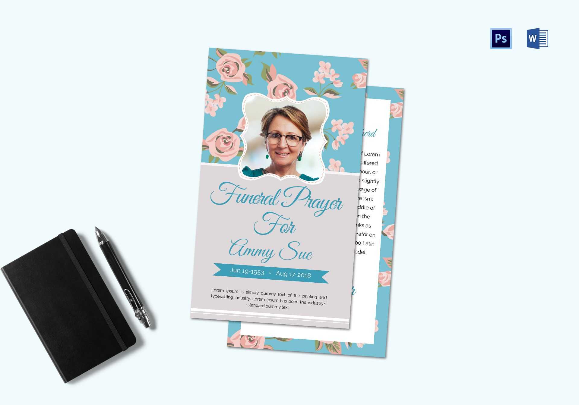Funeral Request Prayer Card Template For Prayer Card Template For Word