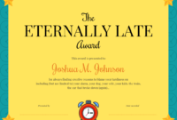 Funny Certificate Template throughout Fun Certificate Templates