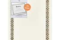 Gartner Studios 36004-S Gold Foil Certificate - Walmart with Gartner Certificate Templates