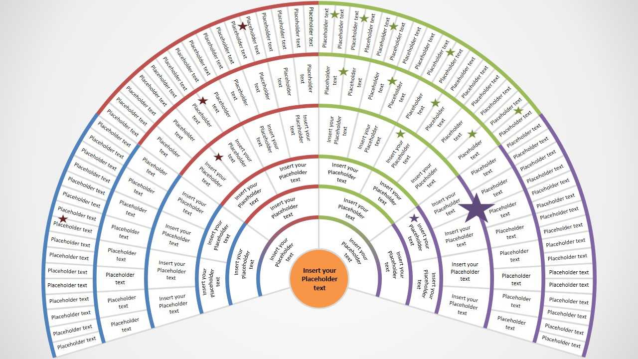 Genealogy Fan Chart 5 Generations In Powerpoint Genealogy Template