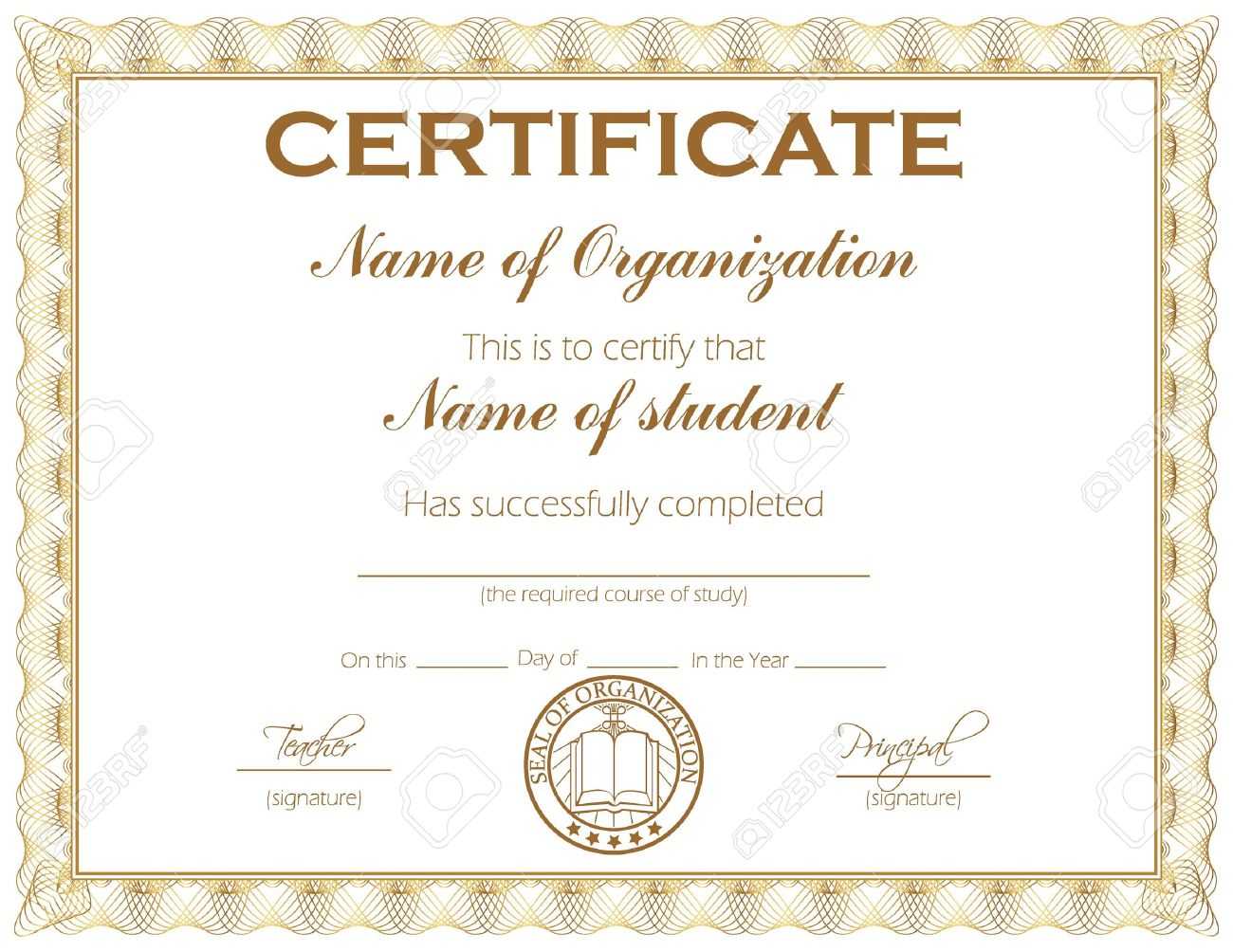 General Purpose Certificate Or Award With Sample Text That Can.. Pertaining To Softball Award Certificate Template
