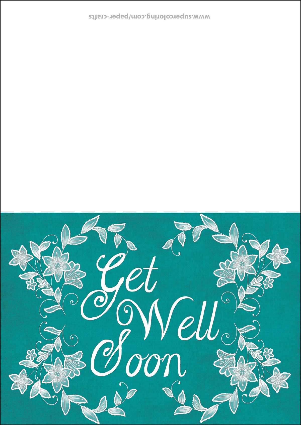 Get Well Soon Card Template | Free Printable Papercraft In Get Well Soon Card Template
