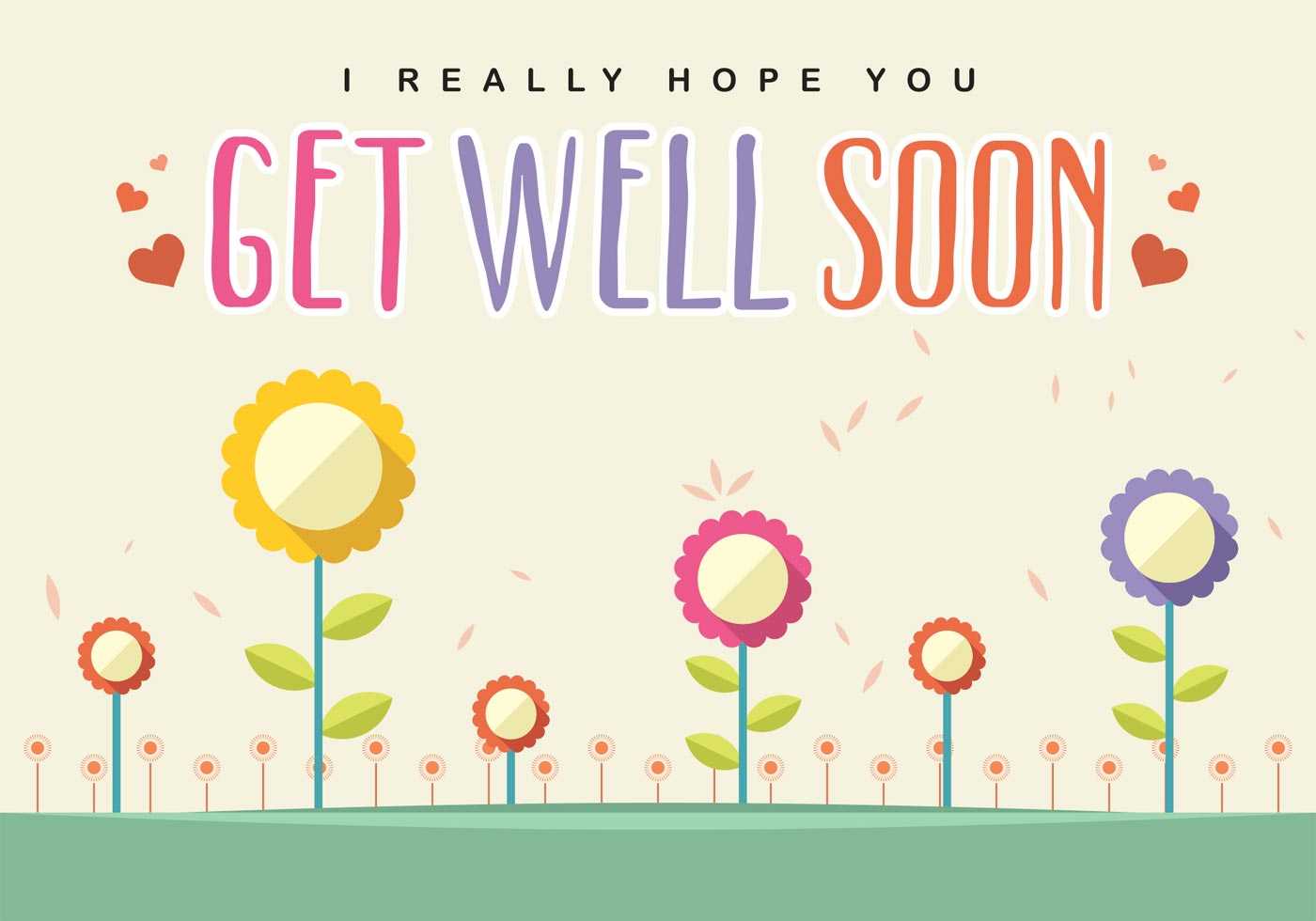 Get Well Soon Card Vector – Download Free Vectors, Clipart With Regard To Get Well Soon Card Template