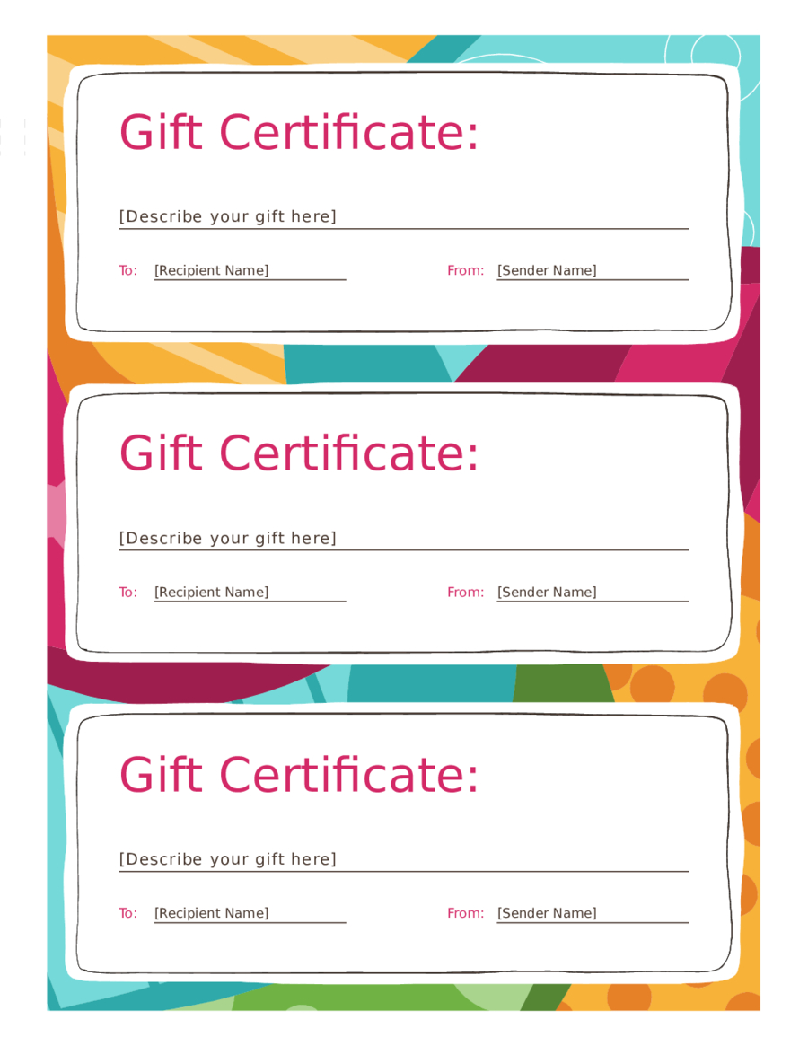 Gift Certificate Form – Edit, Fill, Sign Online | Handypdf Intended For Fillable Gift Certificate Template Free