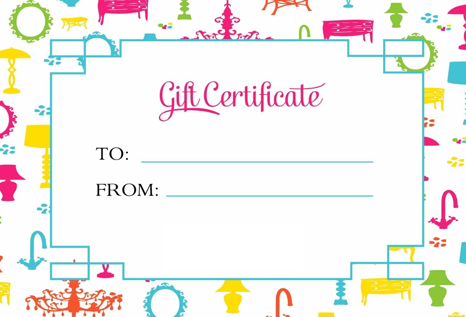Gift Certificate Template For Kids Blanks | Loving Printable Intended For Kids Gift Certificate Template