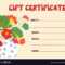 Gift Certificate Template Funny Design For Funny Certificate Templates