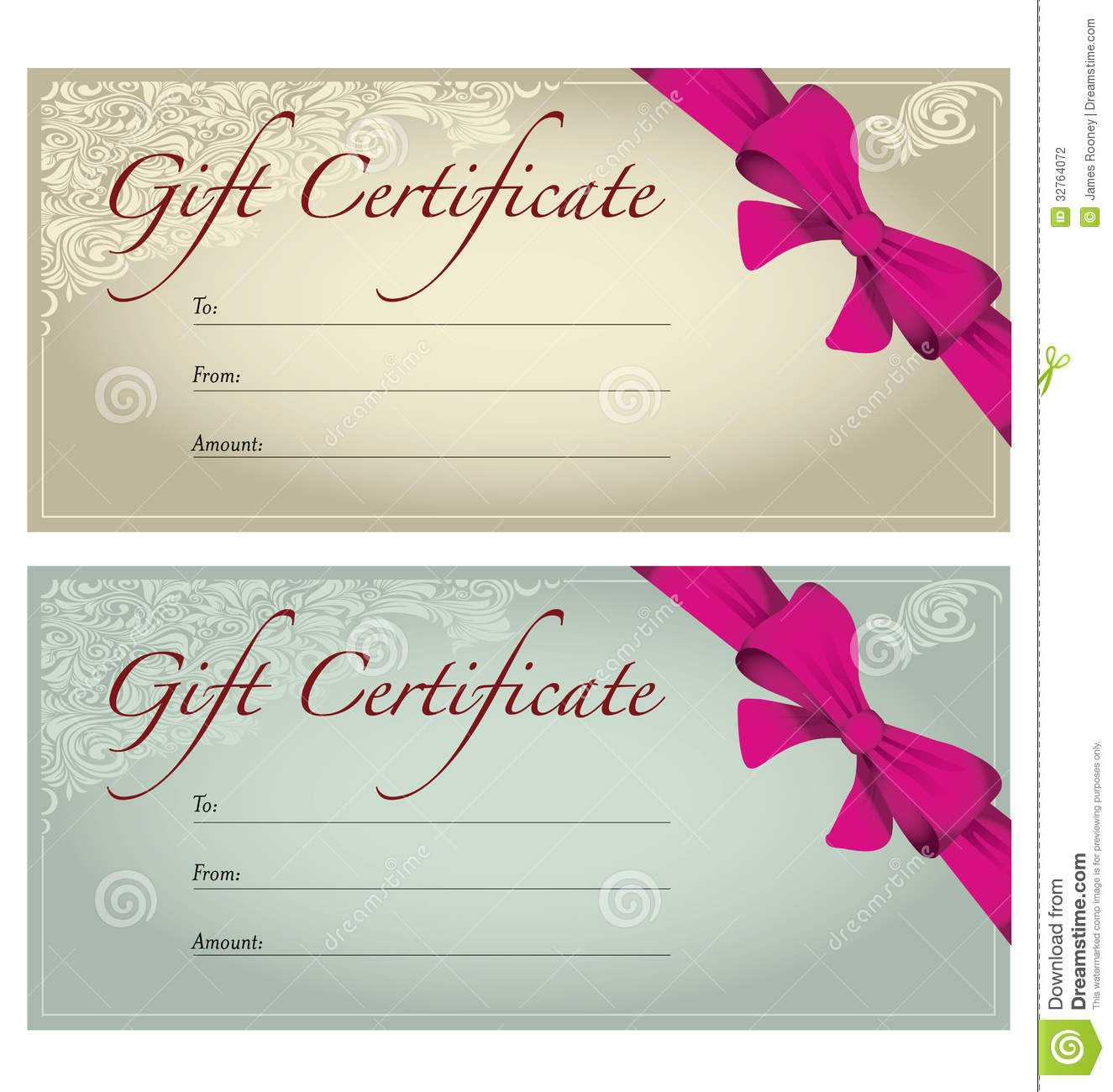 Gift Voucher Stock Illustration. Illustration Of Editable Regarding Free Photography Gift Certificate Template