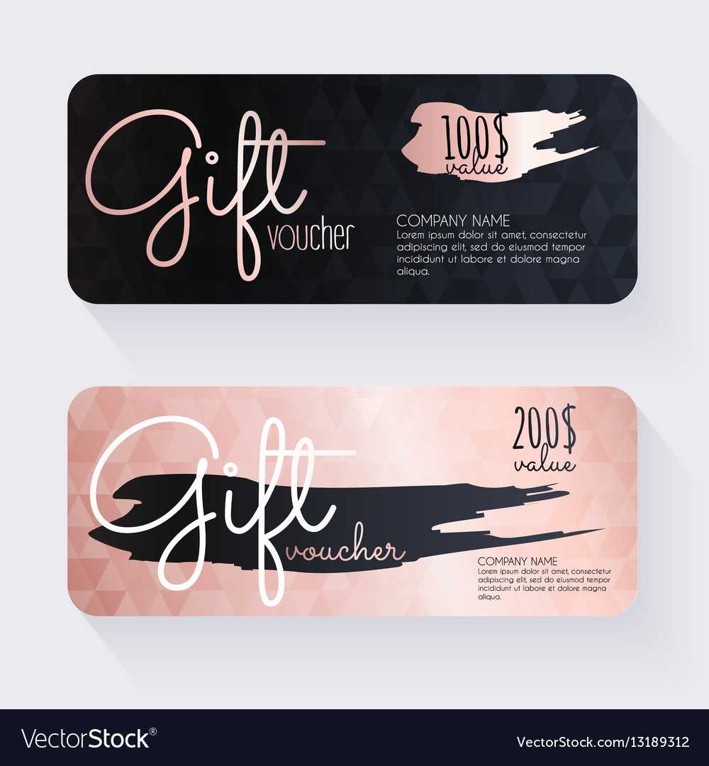 Gift Voucher Template With Rose Gold Gift For Nail Gift Certificate Template Free