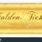 Golden Ticket Gift Certificate Gift Voucher | The Arts For Certificate Scroll Template