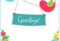 Goodbye From Your Colleagues - Good Luck Card (Free inside Good Luck Card Template